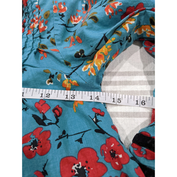 Eliana et Lena Paris Miniko Blue Floral Top Size 8Y-9Y - Picture 9 of 10